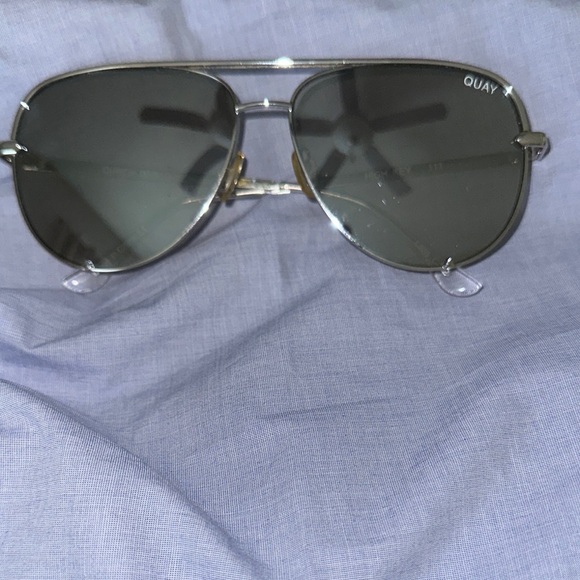 Quay Silver Aviator Sunglasses - Picture 2 of 2